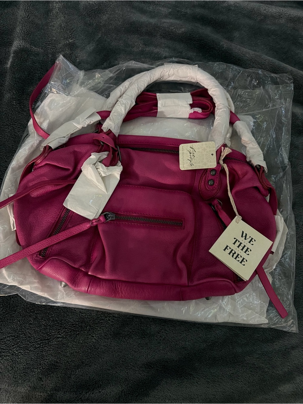 Free People Baby Emerson Tote in
'Very Berry'